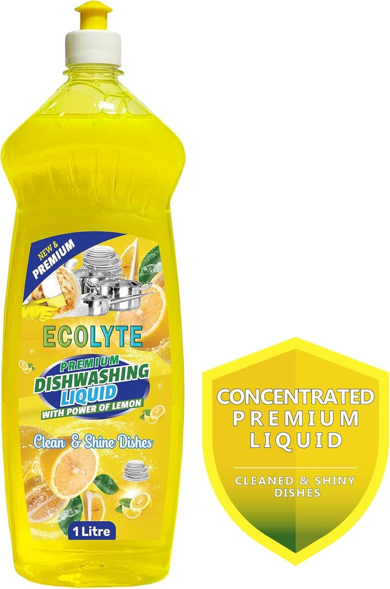 ECOLYTE+ سائل غسيل الصحون ECOLYTE+ الفاخر بالليمون - Image 2